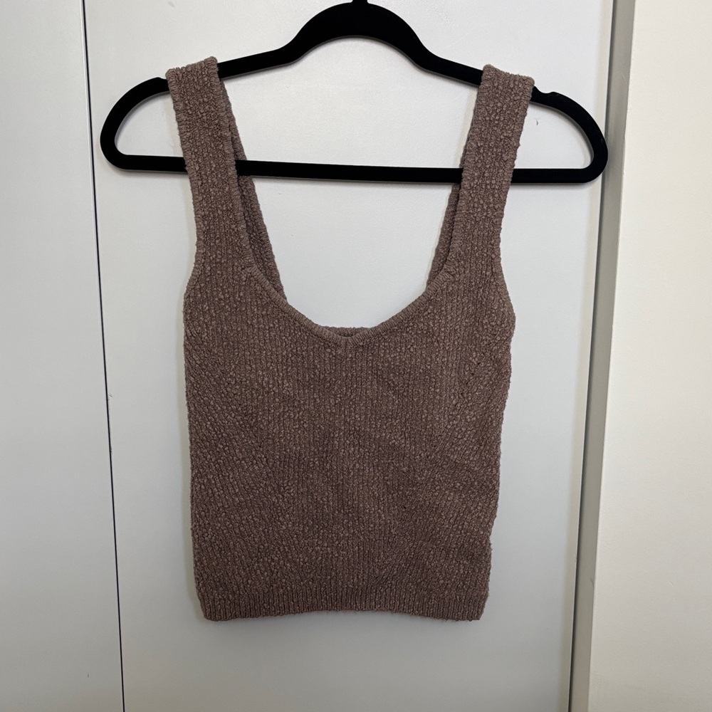 Forever 21 Taupe Knit Sweater Top